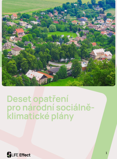 Deset opatření pro národní sociálněklimatické plány