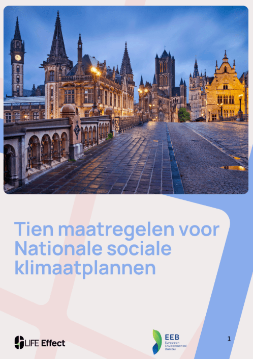 Tien maatregelen voor Nationale sociale klimaatplannen