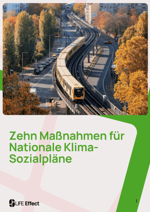 Zehn Maßnahmen für Nationale Klima-Sozialpläne